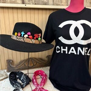 Chic Hat pin with Colorful Embellishments